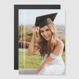 Magnet Modern Tassel Foto Abschluss Ankündigung