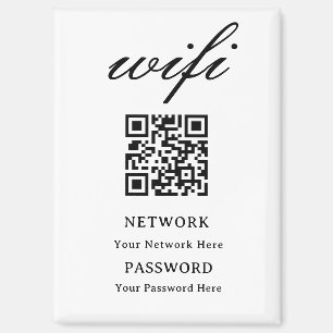 Magnet Moderne Wifi-Passwort-Netzwerk