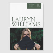 Magnet Moderner Beruflicher Abschluss Ankündigung (Vorderseite)