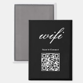 Magnet | Modernes Wifi-Qr-Code (Vorderseite/Rückseite)