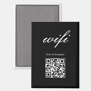 Magnet Modernes Wifi-Qr-Code