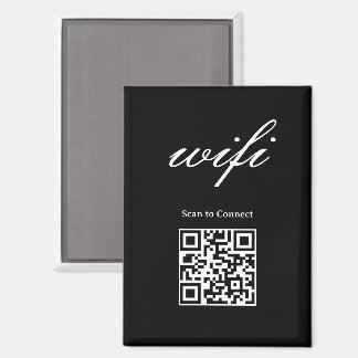 Magnet | Modernes Wifi-Qr-Code