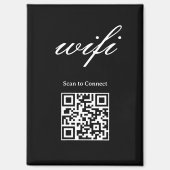 Magnet | Modernes Wifi-Qr-Code (Vorderseite)