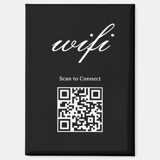 Magnet | Modernes Wifi-Qr-Code (Vorderseite)