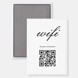 Magnet | Modernes Wifi-QR-Code