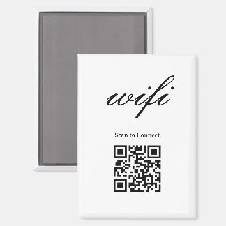 Magnet | Modernes Wifi-QR-Code