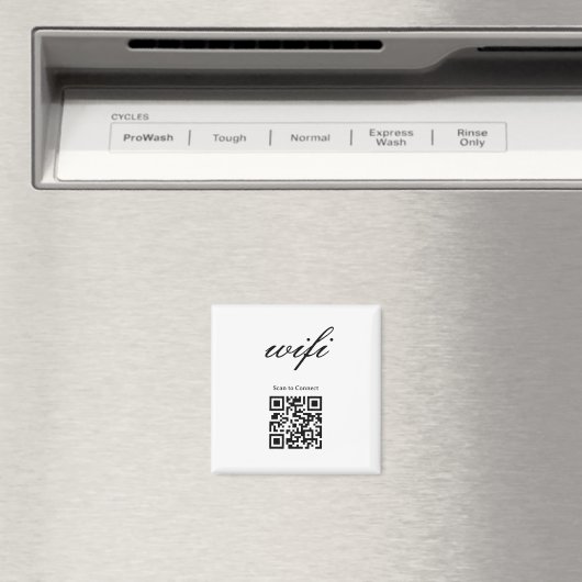 Magnet | Modernes Wifi-QR-Code (In Situ (Geschirrspüler))