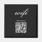 Magnet  | Modernes Wifi-QR-Code  (Vorne)