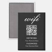 Magnet | Modernes WLAN-Passwort-Netzwerk (Vorderseite/Rückseite)