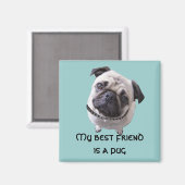 Magnet "Mops" (Vorderseite/Rückseite)