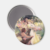 Magnet: Mucha - Geist des Frühlings Magnet (Vorderseite/Rückseite)