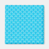 Magnet Nahtloses Retromuster (Vorne)