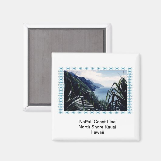 Magnet-NaPali Coast Line, Kauai, Hawaii Magnet (Vorderseite/Rückseite)
