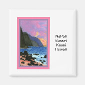 Magnet-NaPali Sunset, Kauai, Hawaii Magnet (Vorne)