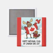 Magnet National Flag of Canada Day (Vorderseite/Rückseite)