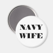 Magnet Navy-Ehefrau (Vorderseite/Rückseite)