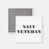 Magnet Navy Veteran (Vorderseite/Rückseite)