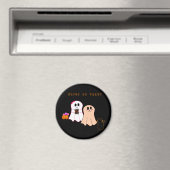 Magnet | Niedliche Kindergärten mit schwarzer Katz (In Situ (Geschirrspüler))