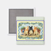 Magnet "Nothing Hintern Corgis" (Vorderseite/Rückseite)