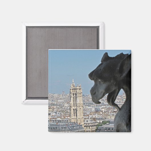 Magnet: Notre-Dame de Paris - Gargoyle Magnet (Vorderseite/Rückseite)