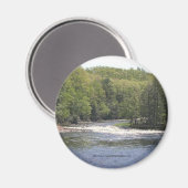 Magnet-Obere New Yorker Bäume und Fluss Magnet (Vorderseite/Rückseite)