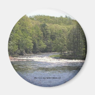 Magnet-Obere New Yorker Bäume und Fluss Magnet