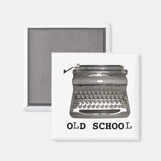 Magnet "Old School" (Vorderseite/Rückseite)