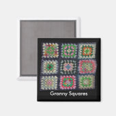 Magnet - Omas Quadrate (Vorderseite/Rückseite)