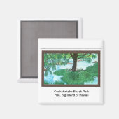 Magnet-Onekahakaha Beach Park, Hilo Magnet (Vorderseite/Rückseite)