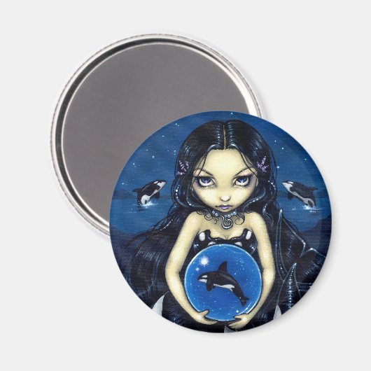 Magnet "Orca Magic" (Vorderseite/Rückseite)