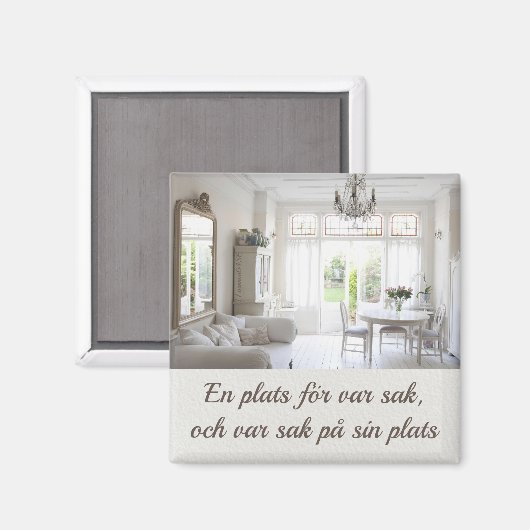 Magnet — Ordning & reda (Vorderseite/Rückseite)