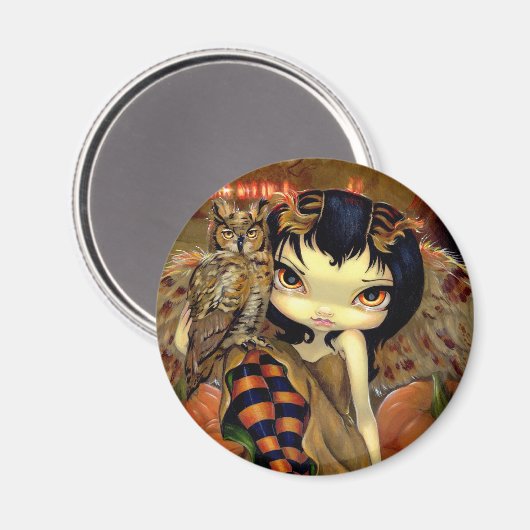 Magnet "Owlyn im Herbst" (Vorderseite/Rückseite)