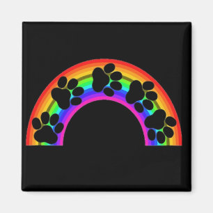 Magnet-Paare auf einem Regenbogen Magnet