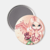 Magnet "Pale Rose" (Vorderseite/Rückseite)