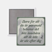 Magnet — Paranoid (Vorderseite/Rückseite)