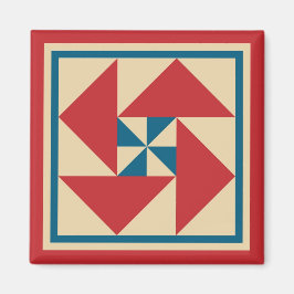 Magnet - Patriotische Spin Quilt Square