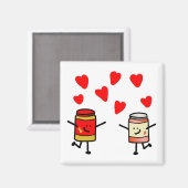Magnet "PB&J Liebe" (Vorderseite/Rückseite)