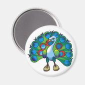 Magnet-Pfau-Pfau Magnet (Vorderseite/Rückseite)