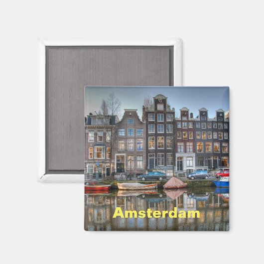 Magnet photo Amsterdam (Vorderseite/Rückseite)