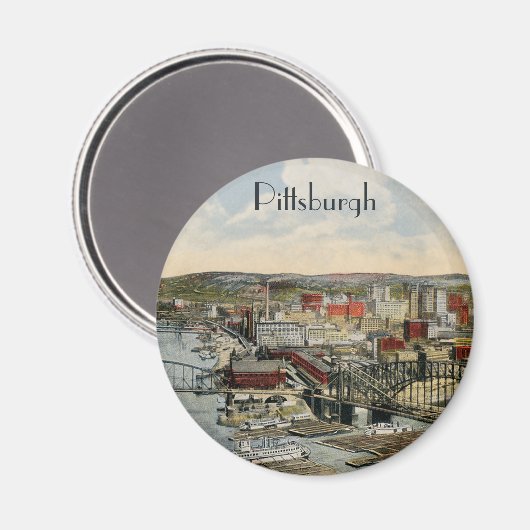 Magnet Pittsburgh 1931 (Vorderseite/Rückseite)