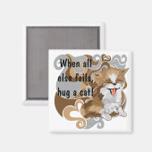 Magnet-Platz, wenn alle anderen versagt werden, ei Magnet (Vorderseite/Rückseite)