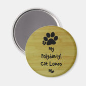 Magnet - Polydactyl Cat-Liebe (Vorderseite/Rückseite)