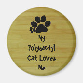 Magnet - Polydactyl Cat-Liebe (Vorne)