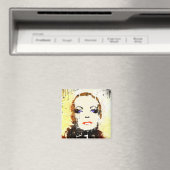 Magnet "Pop Art" Frauenportrait (In Situ (Geschirrspüler))