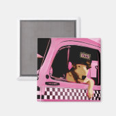 Magnet "Pop Art" Hund (Vorderseite/Rückseite)