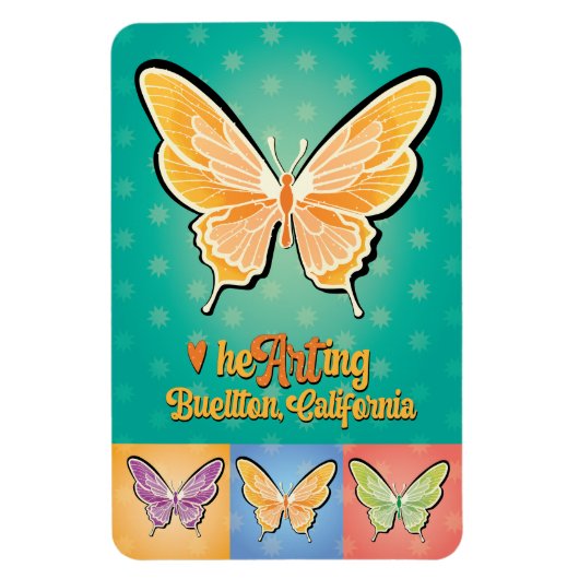 Magnet - Pop Butterflies - Buellton.Art (Vertikal)