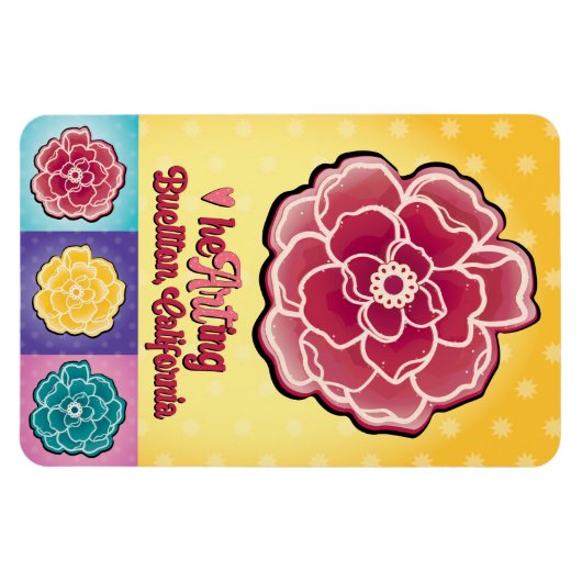 Magnet - Pop Rose - Buellton.Art (Horizontal)
