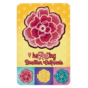 Magnet - Pop Rose - Buellton.Art