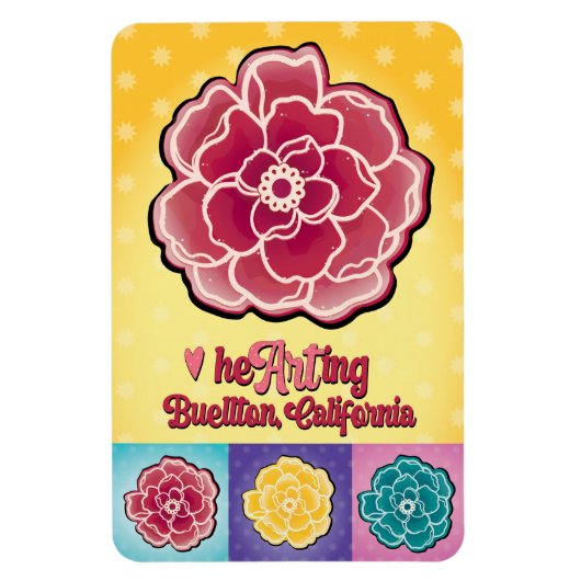 Magnet - Pop Rose - Buellton.Art (Vertikal)