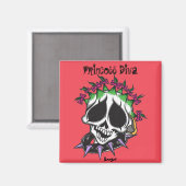 Magnet - Prinzessin Diva Skull (Vorderseite/Rückseite)